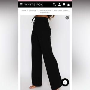 White fox adore you lounge set NWT